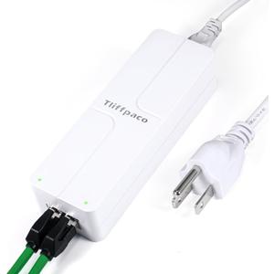 PoE Injector 2.5Gb 60W 55V, 802.3af/at/bt Compliant PoE++ Adapter, Plug & Play, Data & Power Over Ethernet, Up to 328ft, for PTZ IP Camera, Dual Band AP, Video Phone, Audio System (60W)