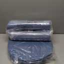 Shinnwa Kitchen Chair Cushions Set of 4, Non-Slip Dining Chair Cushions with Ties and Machine Washable Cover, 4 Pack, 17 x 16.5 x 2in, Blue