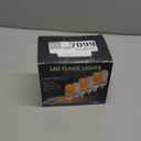 Smaller LED Flame Light Bulbs,4 Modes Flickering Halloween Light Bulbs for Outdoor Decoration with Gravity Sensor,E26 Base Fire Effect Light Bulb for Halloween Decor (Yellow-6Pack)