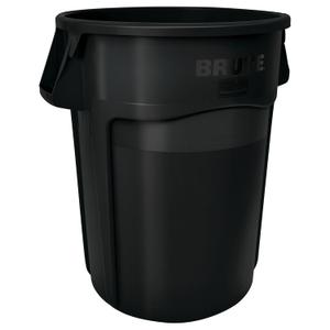 Rubbermaid Commercial Products BRUTE Heavy-Duty Round Garbage Can, 32-Gallon, Black, Waste Container Home/Garage/Bathroom/Outdoor/Driveway