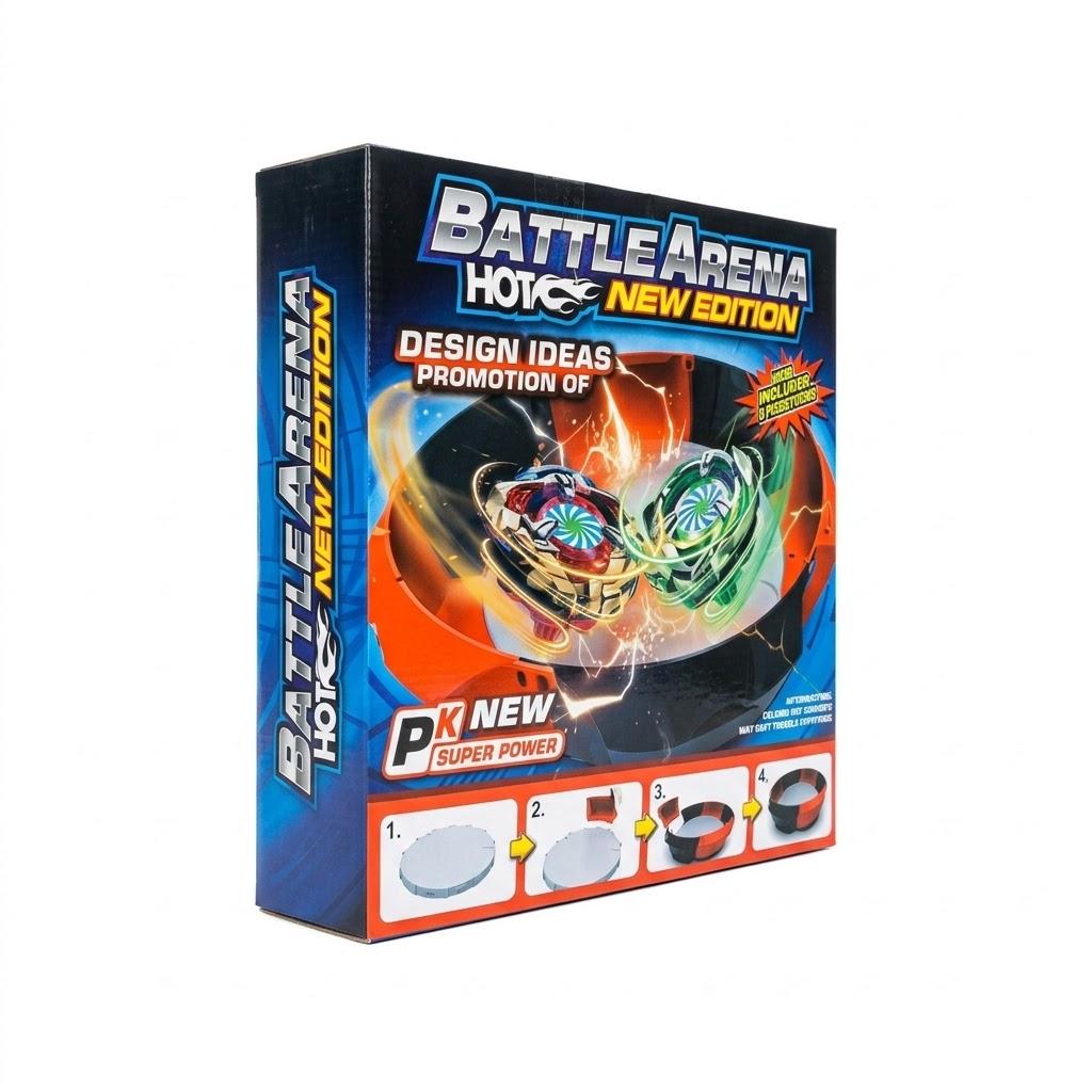 Bay Blade Large Stadium with Spinning Tops Launcher Set for Kids