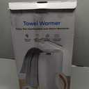 Towel Warmer, 20L Large Towel Warmers for Bathroom, Towel Bucket Fits Up Two 40"X70" Oversized Towels, Bathrobes, Blankets, Towel Heater with LCD, 4 Timer Setting and Auto Shut Off(White)