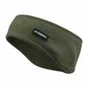 Fleece Ear Warmer Headband for Women and Men, Black Winter Running Headband, Cold Weather Ear Warmers for Ski, Cycling. (Army green, One Size) (1 Count (Pack of 1))