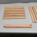 Wood Center/Bottom/Classic Mounted Drawer Slides, 18 Inches Wooden Dresser Undermount Drawer Slides Guide Track Rails for Dresser Replacement Kit (L002-18In-4P)