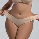 Women's Seamless Thong Underwear No Show Quick-Dry Max-Stretch Panties Soft Comfortable 3 Pack (XX-Large)