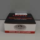 LEKEYE Shower Drain Hair Catcher/Bathroom Drain Cover/Bathtub Drain Strainer/Shower Stall Drain Protector(Pearl Chrome)