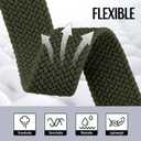 Braided Stretchy Solo Loop Compatible for Apple Watch Ultra 2 Band 49mm 46mm 45mm 44mm 42mm 41mm 40mm 38mm Men Women, Nylon Sport Bands with Parachute Buckle for iWatch Series 11 10 9 8 7 6 SE 5 4 3 (Black/Army Green)