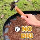 4 inch Tall Landscape Edging No Dig 33FT Garden Edging with 30 Spikes, Landscape Edging Border for Landscaping, Lawn, Flower Beds, Grass, Yard