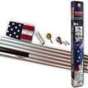American Flag Kit  Perma-Nyl Nylon Flag 100% Made in the USA - 3' x 5' ft Flag with 20ft Aluminum Pole - Sturdy, Durable and Patriotic - Great for Gardens and Homes - Valley Forge Flag (20' Nylon Flag Kit, Multicolor)