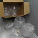 Nuogo 4 Pcs Plastic Candy and Cookie Jars with Lids Clear Cookie Container Candy Jars Large Airtight Apothecary Storage Organization for Wedding Home Kitchen Bar (80 oz)