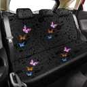 15 Pcs Butterfly Car Seat Covers Full Set for Car Front Rear Seat Covers Steering Wheel Cover Wrist Strap Coasters Armrest and Shoulder Pads (Classic Butterfly Style)