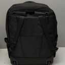 MATEIN Wheeled Backpack, 18 inch Laptop Backpack with Wheels for College, Rolling Travel Backpack, Carryon Trolley Luggage Suitcase Compact Business Computer Bag for Men Women, Black