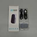 COMSOON Bluetooth Receiver for Car, Noise Cancelling 3.5mm AUX Bluetooth Car Adapter, Wireless Audio Receiver for Home Stereo/Wired Headphones, Hands-Free Call, 16H Battery Life - Black+Silver