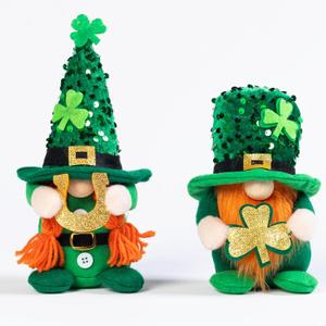 St Patricks Day Leprechaun Plush Gnomes Decorations - Irish Green Gnome Doll Home Table Centerpiece Ornament - Perfect St Patrick's Day Gifts for Irish Holiday Decor
