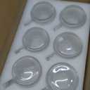 6 PACK Premium Glass Coffee Mugs with Handle, 12 OZ Classic Vertical Stripes Glass Coffee Cups, Transparent Tea Cup for Hot/Cold Beverages, Glassware Set for Americano, Latte, Cappuccino