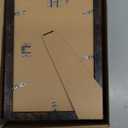 iRahmen 8x12 Picture Frame Set of 4 with High Definition Real Glass, Display 6x8 Pictures with Mat or 8 x 12 Without Mat, Wood Rustic Photo Frames for Tabletop and Wall Mounting (Dark Brown)