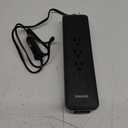 Philips Direct Plug Power Inverter 3 AC Outlets 1 USB-A 1 USB-C 150W, Black