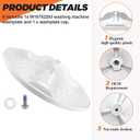 2026 Upgraded W10752283 Washer Washplate by Beaquicy - Replacement for Whirlpool Washing Machine - wtw5000dw1 Washplate Replace W10834890, W10609476, AP5956378, 3452757, PS10064549
