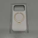 TORRAS Q3 Silicone 360 Spin for iPhone 17 Pro Case with Stand, Fit for MagSafe, Magnetic Ring Kickstand with Camera Control, Liquid Silicone Rubber Soft Phone Case for iPhone 17 Pro 6.3'', Light Ivory