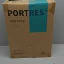 PORTRES 27" Ceramic Table Lamps for Bedroom Living Room Vintage Lamp Set of 2 Bedside Nightstand Lamp Large Farmhouse Rustic Boho Retro Modern Table Lamp Light Home Office Desk Deco Gifts, White