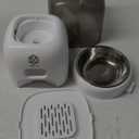 Automatic Cat Feeder with 3L Dry Cat Food Dispenser and 2L Water Fountain, Timed Dog Feeder with Portion Control and Daily Meals, Wire/Battery Automatic Feeders in White