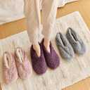 2 Pairs Slippers for Women, Gold Stamping Slipper Socks with Grippers Indoor, Non Slip Lightweight Soft Slippers for Home Bedroom