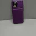 for iPhone 17 Wallet Case with Camera Cover, Card Holder (4-5 Cards), Military Grade Protection, Heavy Duty Shockproof Women Men Protective Phone Case for iPhone 17 6.3" 2025, Dark Purple