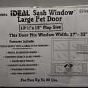 Ideal Pet Products Aluminum Sash Window Pet Door, Adjustable to Fit Window Widths from 27" to 32", Large 10-1/2 x 15 Flap Size