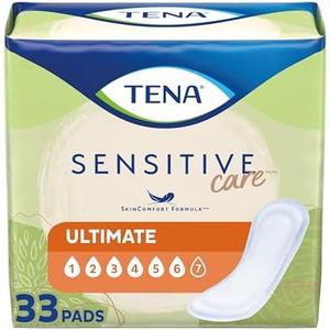 TENA Sensitive Care Ultimate Pads, Regular Length,(3 Packs- 99 Total) TENA Sensitive Care Ultimate Pads, Regular Length,(3 Packs- 99 Total)