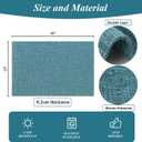 SHACOS Fabric Placemats Set of 4 Non Slip Machine Washable Heat Resistant Cloth Table Mats Soft Polyester Place Mats for Kitchen Dining Table, Dark Teal 12x18