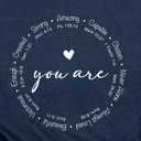 Christian Shirts for Women You are Inspiration Cute Heart Shirt Bible Verse Blessed Faith Top