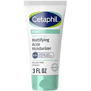 Cetaphil Gentle Clear Mattifying Acne Face Moisturizer, Salicylic Acid, 3oz
Salicylic Acid Moisturizer, Non-Comedogenic, Hydrates Sensitive Acne-Prone Skin, Oil Control, Gentle Skincare, 3Oz