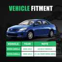 10-Piece Front Suspension Kit for Toyota Corolla/Matrix 2009 2010 2011 2012 2013 | Lower Control Arms with Ball Joints, Sway Bar Links, Inner & Outer Tie Rod Ends - Full Replacement Set