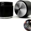 53MM Espresso Accessories - WDT Tool , Coffee Tamper set with 2-in-1 Design, 304 Stainless Steel Premium Coffee Accessories for Home Baristas & Beginners (Black)