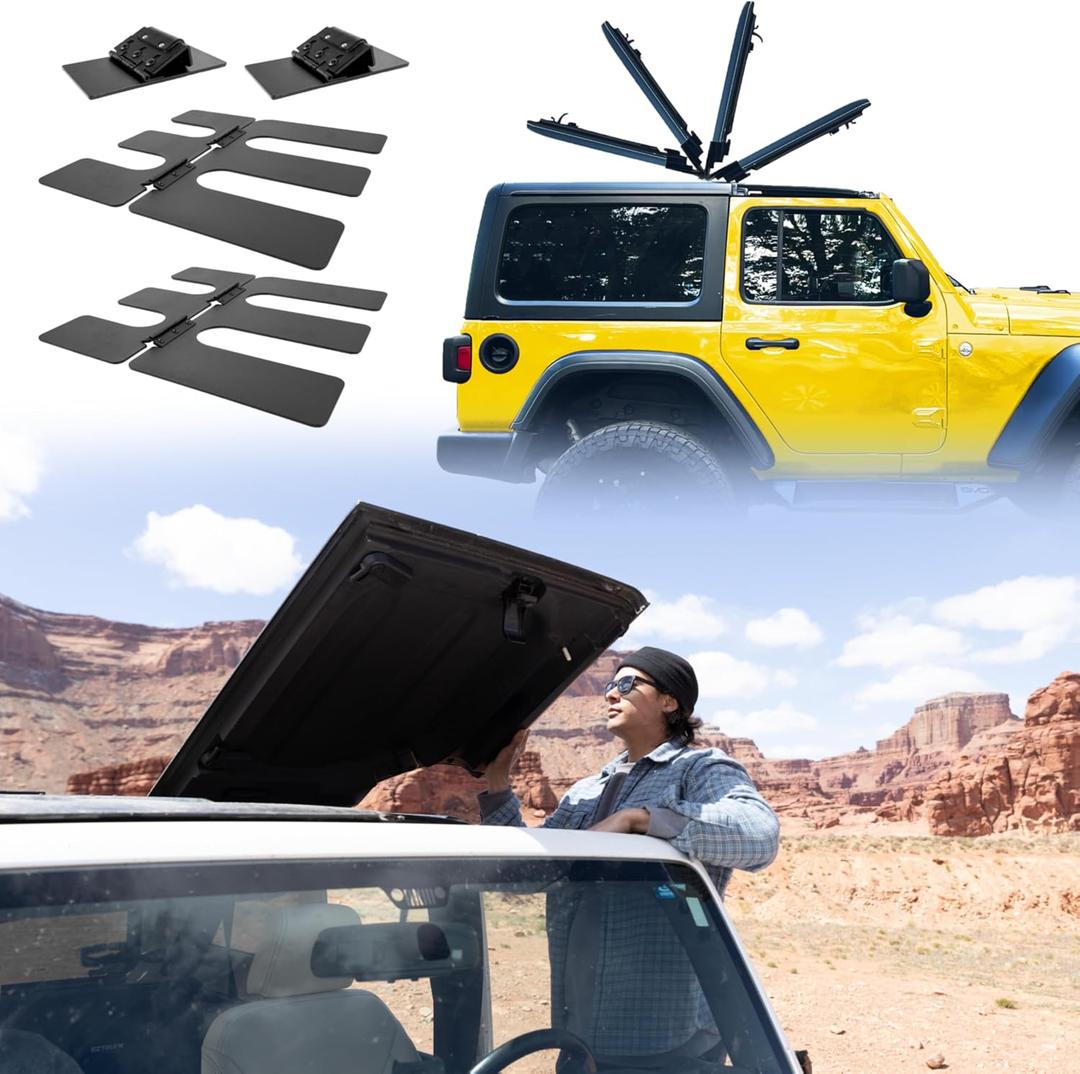EZ FlipTop Jk 2Dr 2007 to 2018 Jeep Wrangler Hardtop Freedom Top Panels Instant Convertible Every Day in Seconds! Secure, Quiet, Factory-Style Upgrade, Max Speed 100, No Drilling