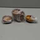 Acacia Wood Bowl Set of 8, 6-Inch Medium Serving Bowls, 400 Cubic cm Volume, 0.40 Liter Capacity, Brown