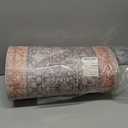 KIMODE Anti Fatigue Kitchen Mat,Farmhouse Kitchen Rugs Sets of 2,Non Slip Waterproof Vintage Kitchen Floor Mats,Cushioned Comfort Standing Mat for Sink,Desk,Laundry,Office,Orange/Blue (17.3" x 47"+17.3" x 29"--0.47 inches)