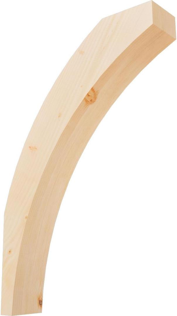 Ekena Millwork BRC06X24X36THR00SDF 5 1/2"W x 24"D x 36"H Thorton Smooth Knee Brace, Douglas Fir