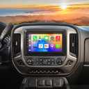 10.2 Inch QLED Carplay Screen for Chevrolet Silverado & GMC Sierra 2014-2018(Without Bo-se System),Android 13 Silverado Radio Stereo Support Wireless Carplay &Android Auto,Bluetooth&GPS,2+64GB