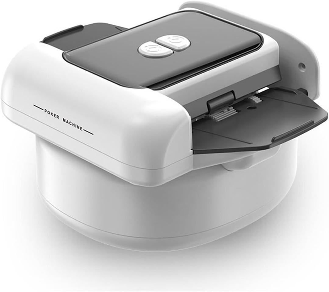 Automatic Card Shuffler and Dealer, Card Shuffler Machine, Quiet Operations Automatic Shuffling Tool Enhances Gaming Fun at Home, Rechargeable for Card-Game