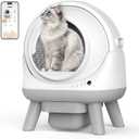 Self Cleaning Litter Box, Cawypety GalaxyPod Pro Automatic Smart Kitty Litter Box with WiFi APP Control, Odor-Free, Safety Includes Trash Bags White