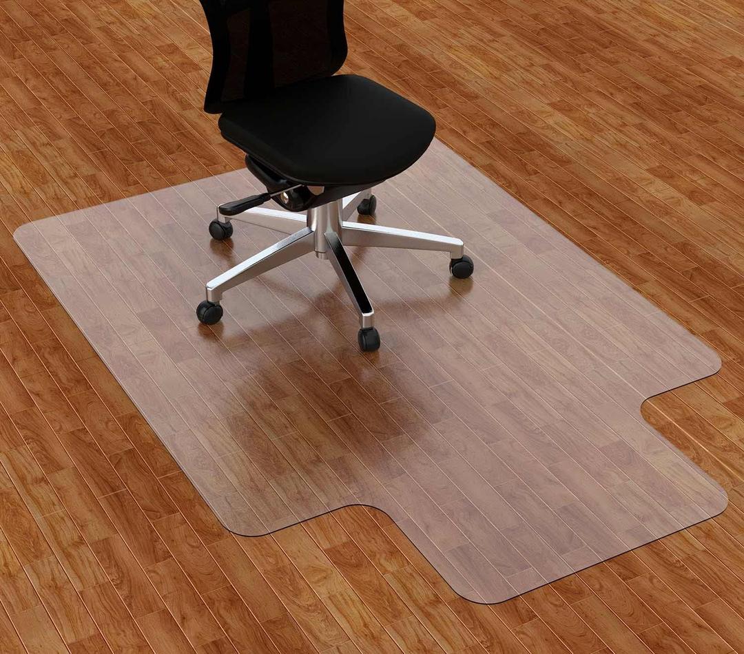 Amyracel Chair Mat for Hardwood Floor, 36" x 48" Computer Desk Chair Mat, Easy Glide Office Floor Protector Mat for Home Office