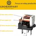 4 Pcs 1R1056, 89057694, D1758C, R3115, AR176, 56-1966, 56-2308, 83A1003 Multi Purpose Relay 1.2L 1.4L 1.6L Compatible with Chevy Aveo Aveo5 Spark 2004-2008 2013 2016-2017, 12V 35A 4 Pins