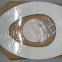 Mayfair Linden Slow Close Toilet Seat, Non Slip Heavy Duty Wood, Easy Install, Elongated, White