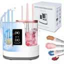 3-in-1 Electric Makeup Brush Cleaner & Dryer Machine - Portable Automatic USB Powered Tool - Fits All Brushes (Contour, Eyeshadow, Blush, Foundation) - Time-Saving Beauty Accessors