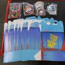 Gaming Party Supplies Set - 64 Pack Video Game Birthday gifts set, 10 Gaming Themed Gift Boxes, 10 Bookmarks, 10 Badges, 10 Bracelets & 24 Stickers Decoration