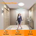 Gotopceed Rechargeable Motion Sensor Ceiling Light with Remote - Magnetic Wireless Ceiling Light Battery Powered for Closet Shower Stairs Shed Hallway ect