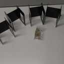 8 Pack Firewood Log Storage Rack Bracket Outdoor, Adjustable Heavy Duty Powder Coated Steel Holder,Fireplace Wood Storage, Log Holder