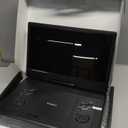 15.7" Portable DVD Player with 14.1" Large HD Screen, 6 Hrs Rechargeable Battery, FM Out, Sync TV, USB, SD Card and Multiple Disc Formats, Dual Speaker, Black