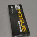 Hogue Mysto 3.4" Clip Point Manual Folder (Metal) Pocket Knife, Black Diamond Richlite Frame, Stone Tumbled Blade Finish - 24457